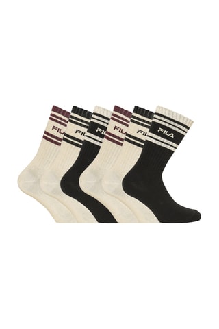 6 paia di calze Fila - Nero e beige