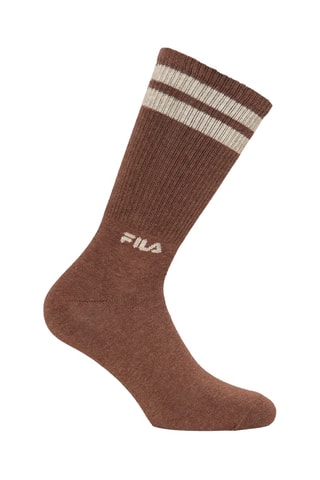 6 paia di calze Fila - Marrone, nero e bianco