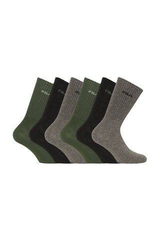 6 paia di calze Fila - Kaki, beige e nero
