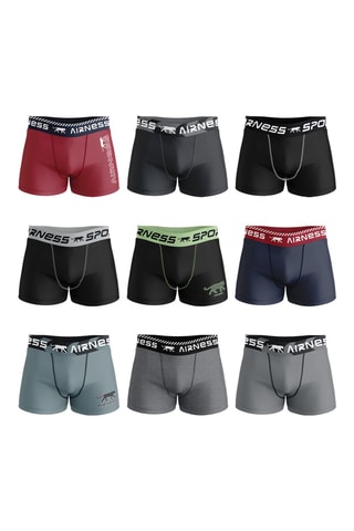 3 parigamba Airness - Nero, grigio e rosso