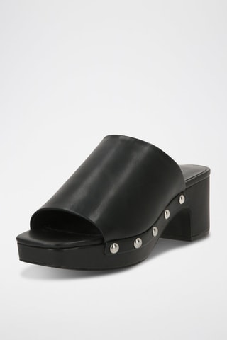 Muiltjes met Hak - Zwart - Monki