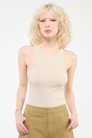 2 camisetas de tirantes - Beige - Weekday