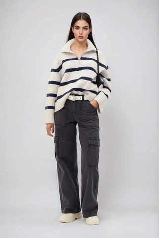 Jersey - Blanco y azul marino - Weekday