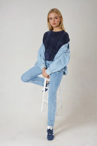 Jersey - Azul marino - Monki