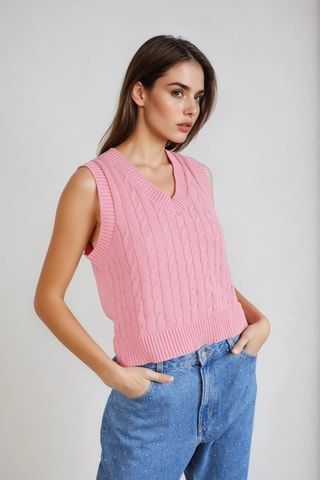 Chaleco - Rosa - Monki