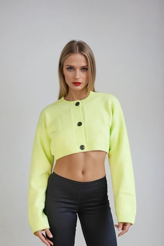 Cárdigan corto - Verde - Monki