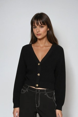 Cárdigan - Negro - Monki