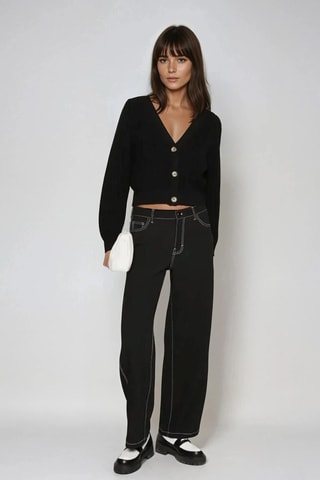 Cárdigan - Negro - Monki