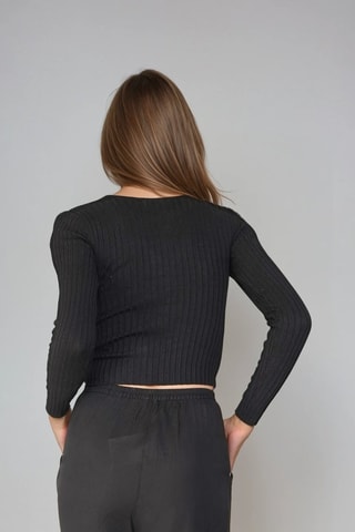 Cárdigan - Negro - Monki