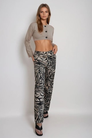 Cárdigan corto - Beige - Monki