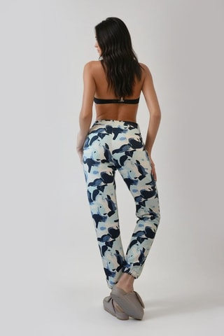 Joggingbroek - Wit en Marineblauw - Monki