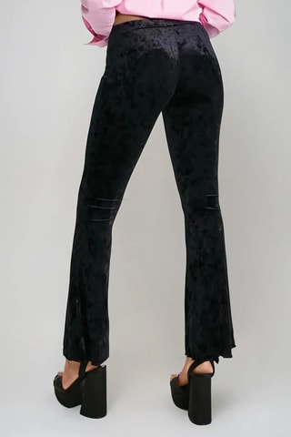 Velours Broek - Zwart - Monki