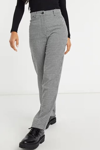 Broek Hoge Taille - Zwart en Wit - Monki