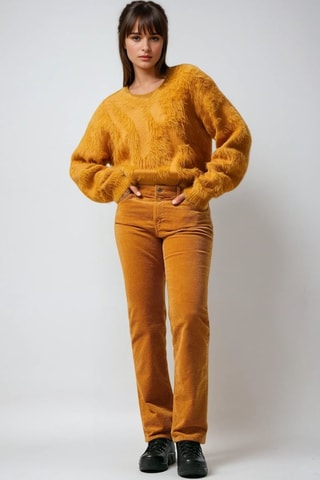 Velours Broek - Bruin - Weekday