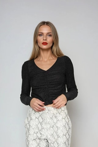 Broek - Wit en Lichtgrjis - Monki