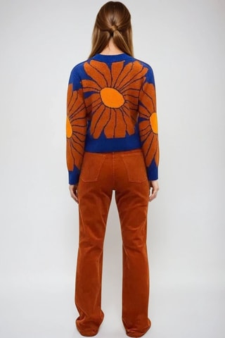 Velours Broek - Bruin - Monki