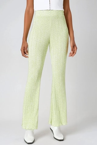 Broek Hoge Taille - Limoengroen - Monki