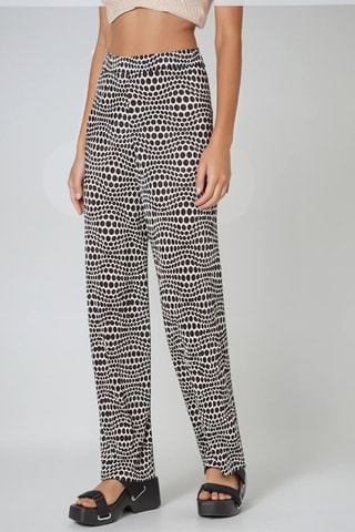 Broek Hoge Taille - Zwart en Wit - Monki
