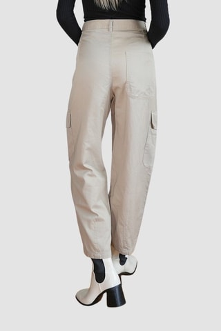 Broek Hoge Taille - Beige - Monki