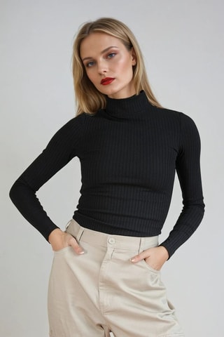 Broek Hoge Taille - Beige - Monki