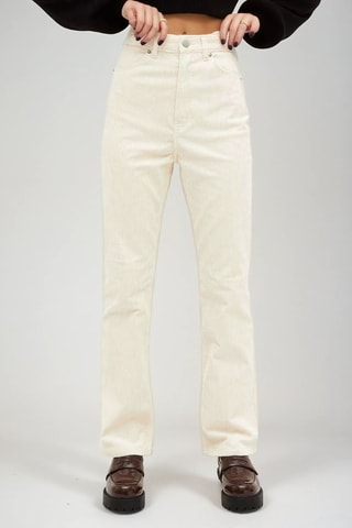 Broek Hoge Taille - Beige