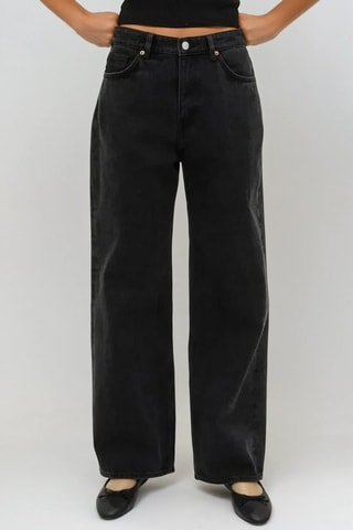Jeans wide legs - Zwart