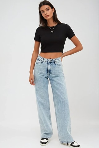 Jeans wide legs - Lichtblauw