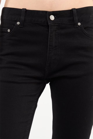 Jeans Recht Model Hoge Taille Zwart 