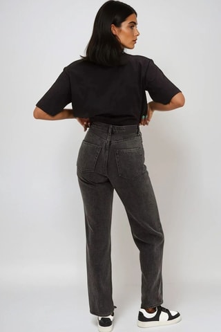 Jeans Hoge Taille - Zwart - Monki