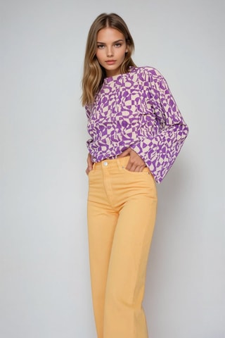 Jeans Hoge Taille - Oranje - Monki