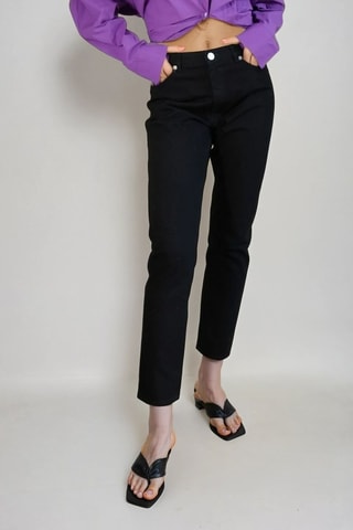 Jeans Hoge Taille - Zwart - Monki