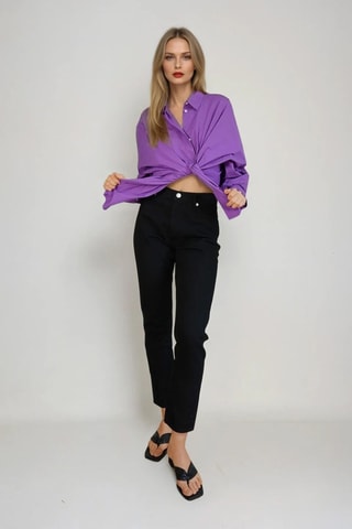 Jeans Hoge Taille - Zwart - Monki