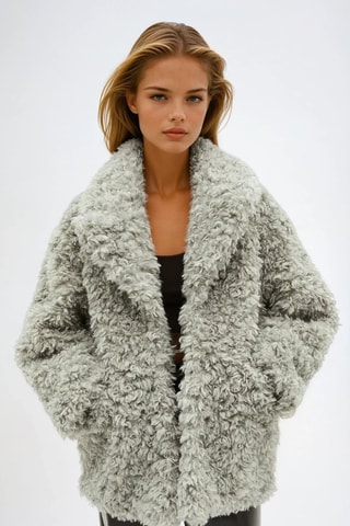 Abrigo - Gris claro - Monki