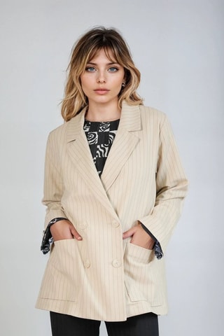 Chaqueta - Beige - Monki