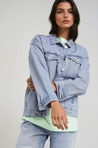 Spijkerjasje - Lichtblauw - Monki