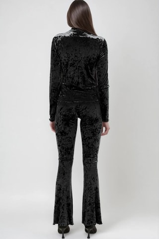 Top de terciopelo - Negro - Monki