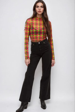 Crop top - Verde claro - Monki