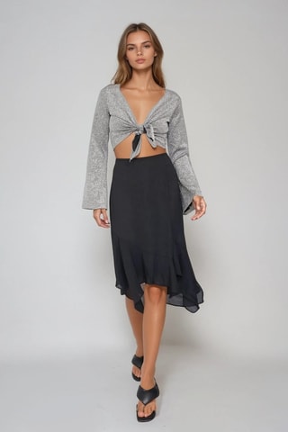 Crop top - Negro - Monki