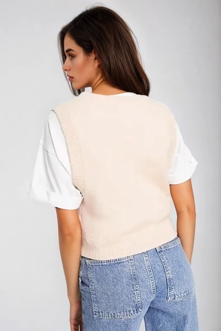 Top - Rosa y beige - Monki