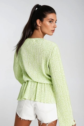 Top plisado - Verde - Monki
