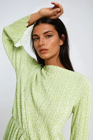 Top plisado - Verde - Monki