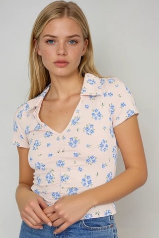 Top - Rosa empolvado - Monki