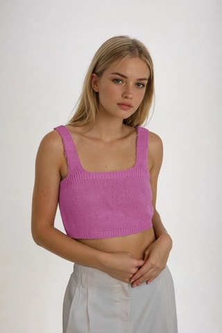 Crop top - Rosa - Monki