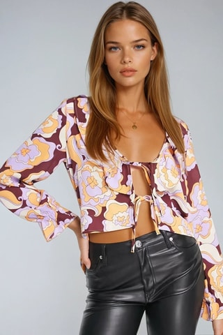 Crop top - Marrón - Monki