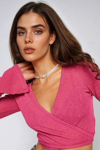Crop top - Rosa - Monki