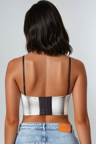 Crop top - Gris - Weekday