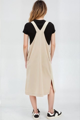 Vestido midi - Beige - Monki
