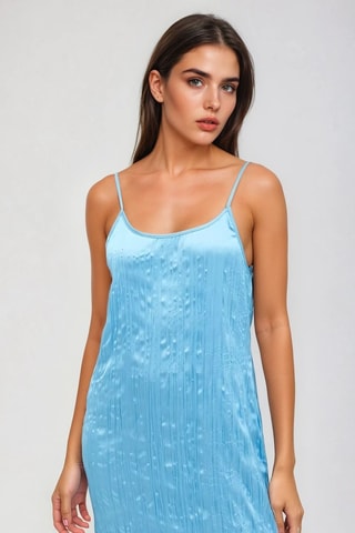 Vestido midi - Azul claro - Monki