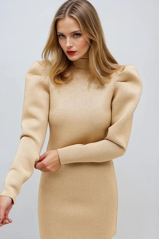 Vestido de tubo - Beige - Monki