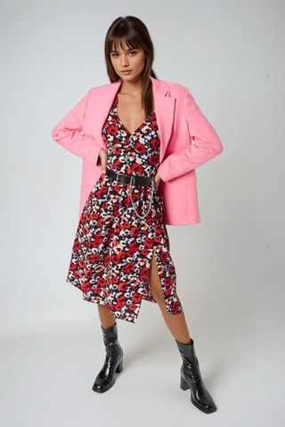 Vestido midi - Rojo - Monki